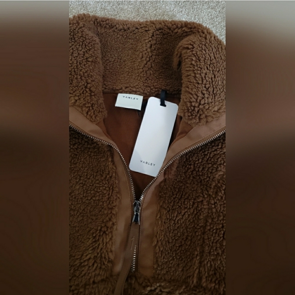 🌟SEE NEW LISTING🌟🎉HP!🎉🍯Varley Appleton•Deep Turmeric Honey Tan Sherpa Teddy - Picture 9 of 10